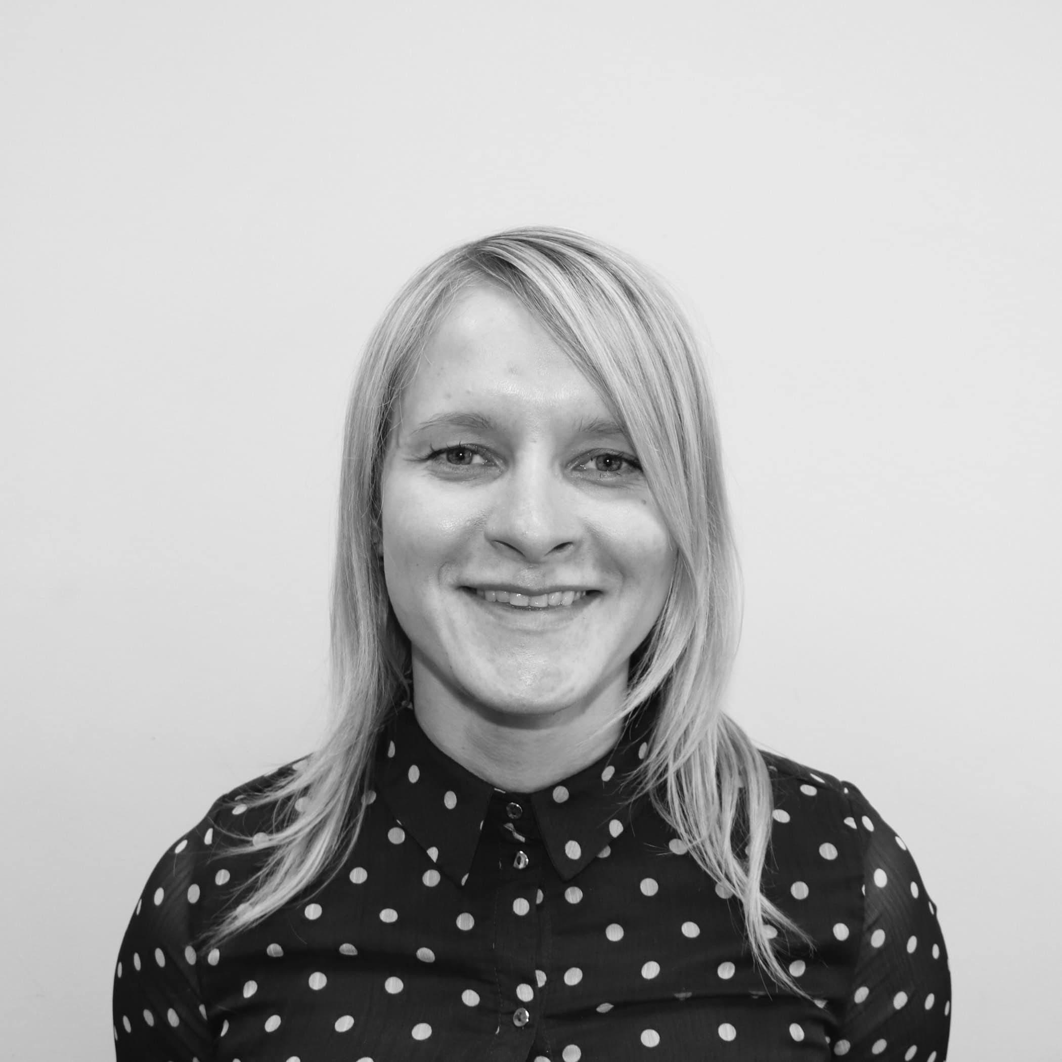 Astra_Zaļuma A picture of Astra Zaluma, Latvian Station Manager, in black and white.