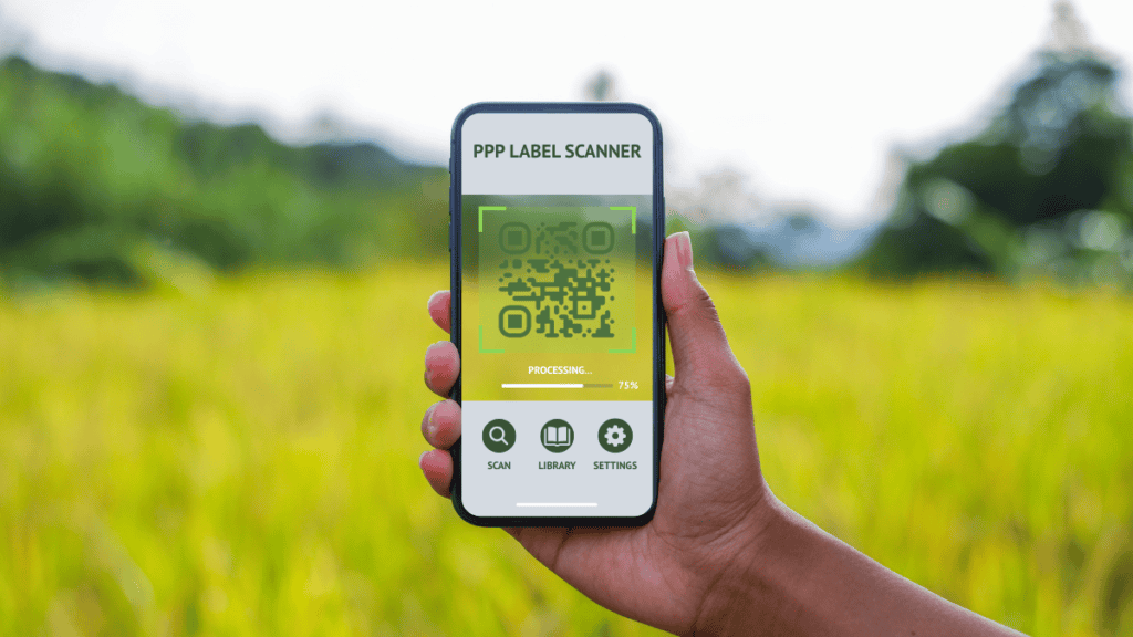 Digital PPP Labels in the EU, scannable via QR code or similar technology