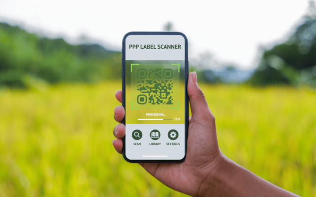 Digital PPP Labels in the EU, scannable via QR code or similar technology